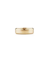 7mm Flat Bevelled Wedding Band in 10kt White Gold