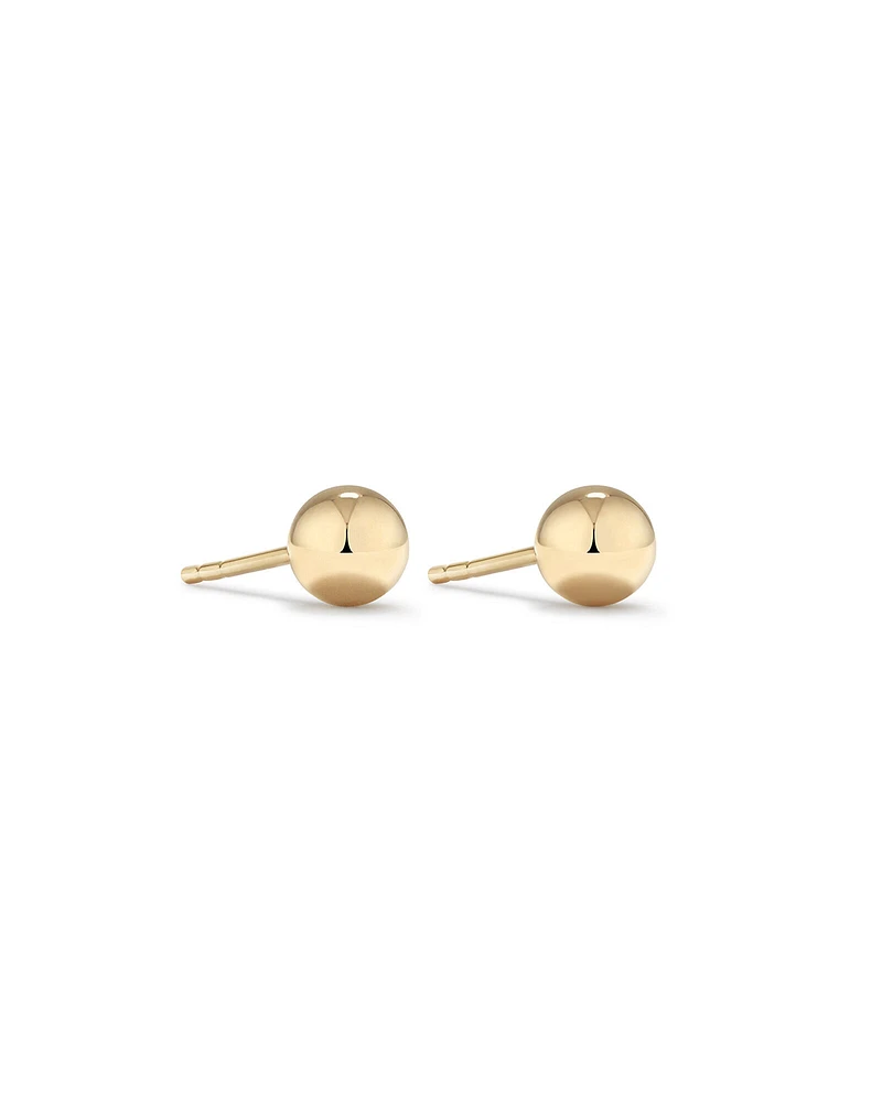 5mm Ball Stud Earrings in 10kt Rose Gold