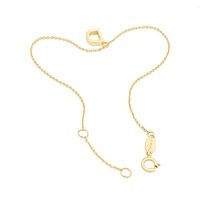 19cm (7.5") C Initial Bracelet in 10kt Yellow Gold