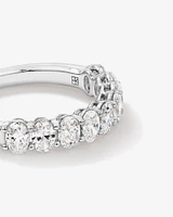 1.17 Carat TW Oval Laboratory-Grown Diamond Wedding Ring in 14kt White Gold