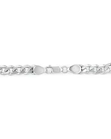 21cm (8.5") 7.2mm Width Curb Bracelet in Sterling Silver