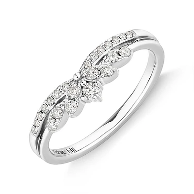 Wedding Ring with 0.23 Carat TW of Diamonds in 14kt White Gold