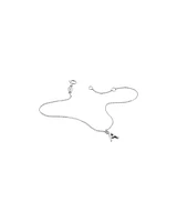 19cm (7.5") N Initial Bracelet in Sterling Silver
