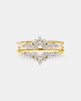 Evermore Enhancer Ring with 0.33 Carat TW Of Diamonds in 10kt Yellow Gold