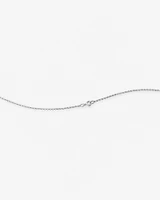 A' Initial necklace with 0.10 Carat TW of Diamonds in 10kt White Gold