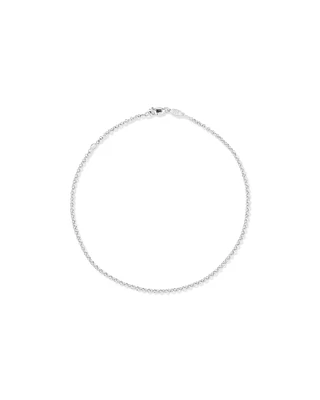 Chaîne Cheville Belcher En Argent Sterling, 26 Cm (10,2 Po), Largeur 1 Mm