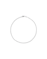 Chaîne Cheville Belcher En Argent Sterling, 26 Cm (10,2 Po), Largeur 1 Mm