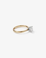 Bague solitaire en diamant canadien rond brillant 1,00 carat poids total en or blanc 18 kt