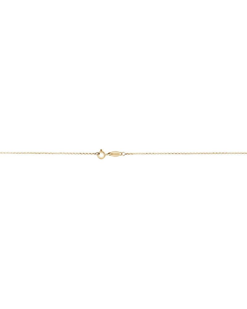 50cm (20") 1mm Width Diamond Cut Belcher Chain in 18kt Yellow Gold