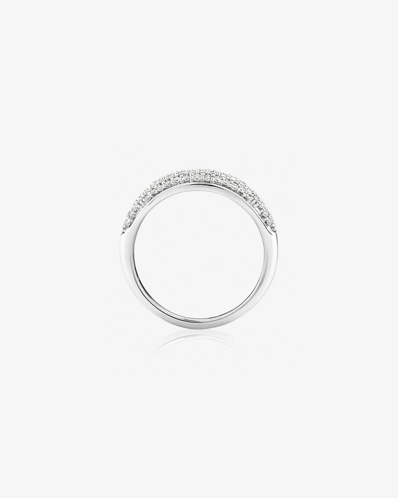 Pave Ring with 0.50 Carat TW of Diamonds in 10kt White Gold