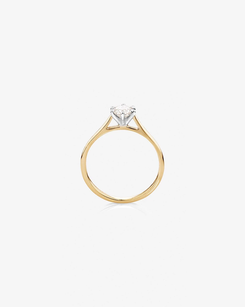 Solitaire Engagement Ring With a 1/2 Carat TW Diamond in 14kt White Gold