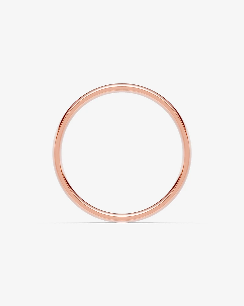 6mm Half Round Polished Wedding Band 10kt Yellow Gold