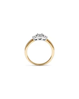 0.50 Carat TW 3 Stone Signature 101 Diamond Ring in 14kt White Gold