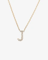 "K" Initial Necklace with 0.10 Carat TW of Diamonds in 10kt Yellow Gold