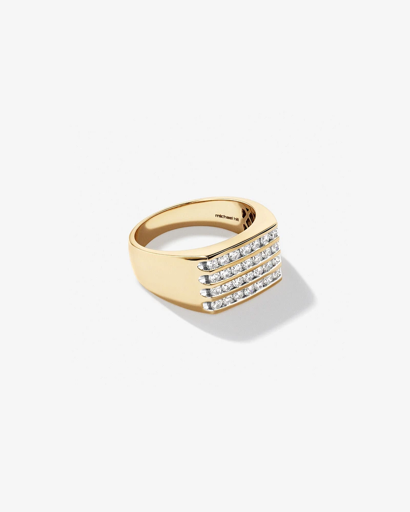 Men's Ring with 1 Carat TW of Diamonds in 10kt Yellow Gold