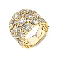 3 Row Bubble Ring with 3.00 Carat TW Diamonds in 14kt Gold