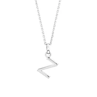 "Z" Initial Pendant in Sterling Silver