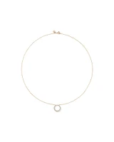 0.38 Carat TW Diamond Graduated Circle Necklace in 10kt Yellow Gold