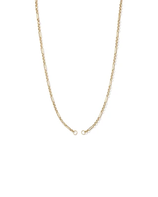 50cm (20") 7 and 1 Belcher and Paperclip Open Pendant Chain in 10kt Yellow Gold