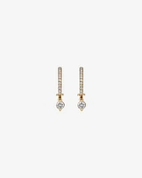 Single Drop Earrings with 0.37 Carat TW of Diamonds in 18kt Yellow Gold