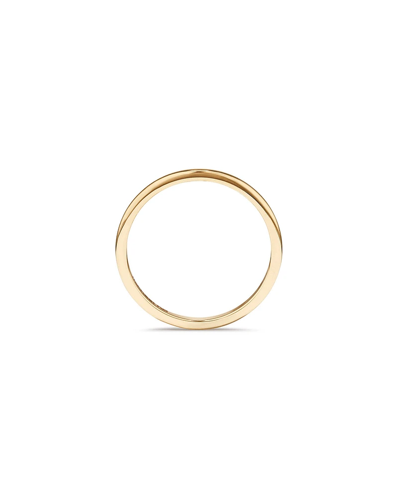 1.4mm High Domed Band Ring in 10kt Yellow Gold