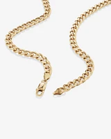 55cm (22") 6.5mm-7mm Width Solid Curb Chain in 10kt Yellow Gold