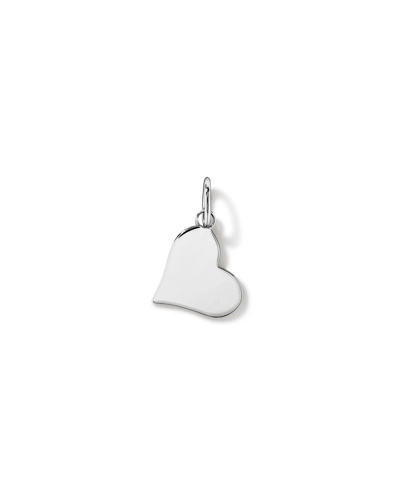 Pendentif coeur d'amour à graver en argent sterling