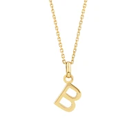 O Initial Pendant in 10kt Yellow Gold