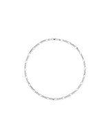 55cm (22") 5.75mm Width Figaro Chain Necklace in Sterling Silver