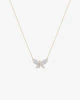 Butterfly Pendant with 0.20 Carat TW Diamonds in 10kt Yellow Gold