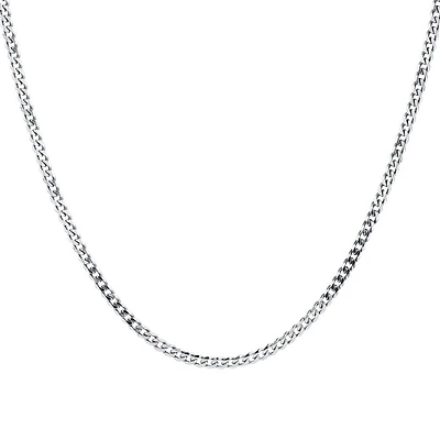 60cm (24") 4.3mm Width Curb Chain in Sterling Silver