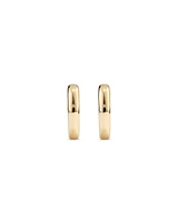 8mm Polished Huggies In 10kt Yellow Gold