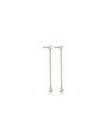 Serendipity 0.16 Carat TW Diamond Drop Stud Earrings in 10kt Yellow Gold