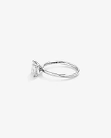 1.25 Carat Princess Cut Laboratory-Grown Diamond Ring In 14kt White Gold