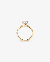 Carat TW Round Brilliant Laboratory-Grown Diamond Solitaire Engagement Ring in 14kt Gold