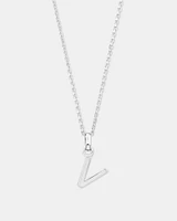 "Z" Initial Pendant in Sterling Silver