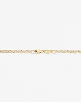 55cm (22") Oval Belcher Chain in 10kt Yellow Gold