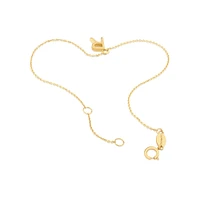 19cm (7.5") C Initial Bracelet in 10kt Yellow Gold