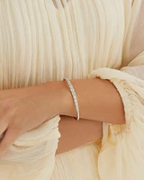 Bubble Bangle with 1.50 Carat TW Diamonds in 14kt White Gold