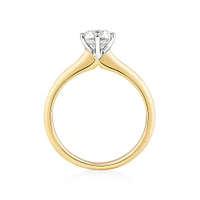 Certified Solitaire Engagement Ring with a 1 Carat TW Diamond in 18kt White Gold