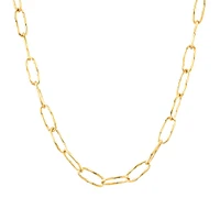 Diamond Cut Oval Twist Link Chain in 10kt Yellow Gold