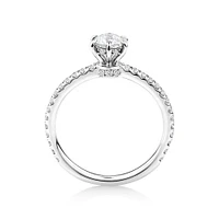 Sir Michael Hill Designer Engagement Ring with Carat TW of Diamonds in 18kt White Gold