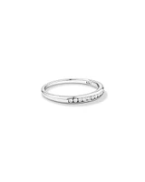 Wedding Band with 0.15 Carat TW of Diamonds in 10kt White Gold