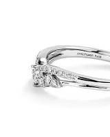 Wedding Ring with 0.23 Carat TW of Diamonds in 14kt White Gold