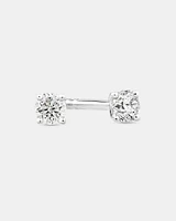 0.10 Carat TW Diamond Mini Solitaire Stud Earrings in 10kt White Gold