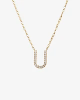 "K" Initial Necklace with 0.10 Carat TW of Diamonds in 10kt Yellow Gold