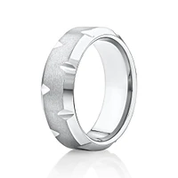 Men’s Ring in Grey Sapphire Tungsten