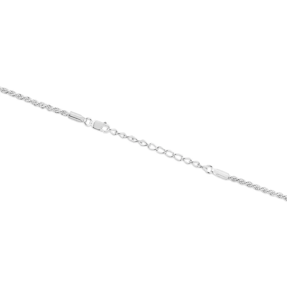 Michael Hill 50cm (20) 2mm-2.5mm Width Rope Chain in Sterling Silver