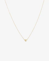 Heart Slider Necklace in 10kt Yellow Gold