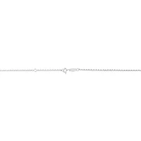 45cm (18") 1mm-1.5mm Width Diamond Cut Belcher Chain in 18kt White Gold